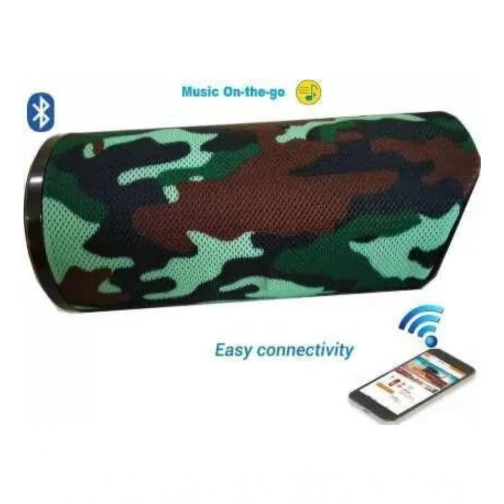 Generic Plastic Rubber Wireless TG113 Bluetooth Speaker (Foji)