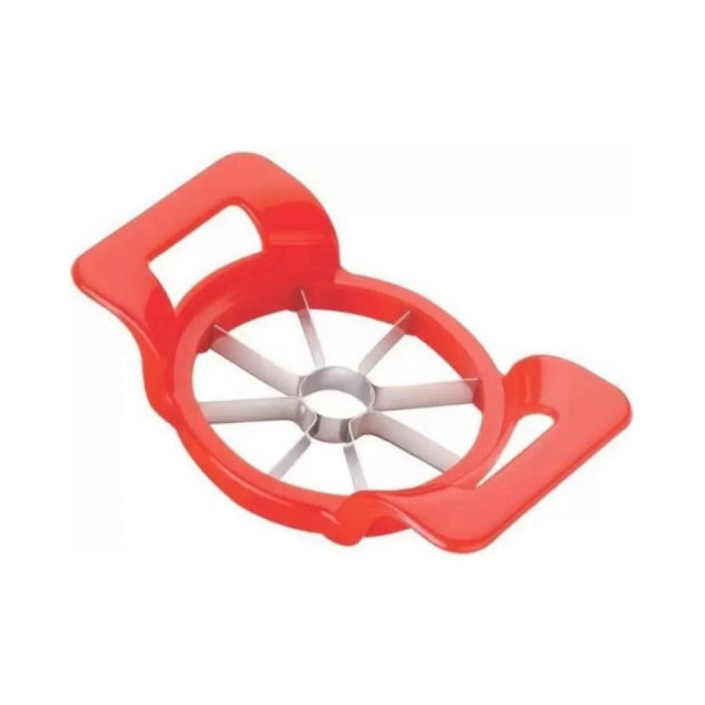 Generic Pack Of 3_Apple Cutter – Stainless Steel Fruit Slicer And Corer for Quick Cutting (Color: Assorted )