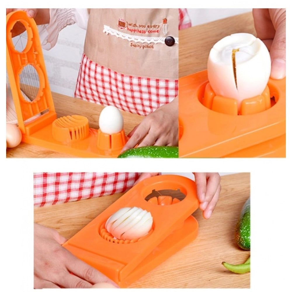 Generic Pack of 2_2-in-1 Egg And Mushroom Slicer – (Color: Assorted )