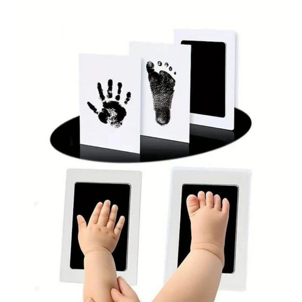 Pack of 2 Baby Hand and Footprint (White)