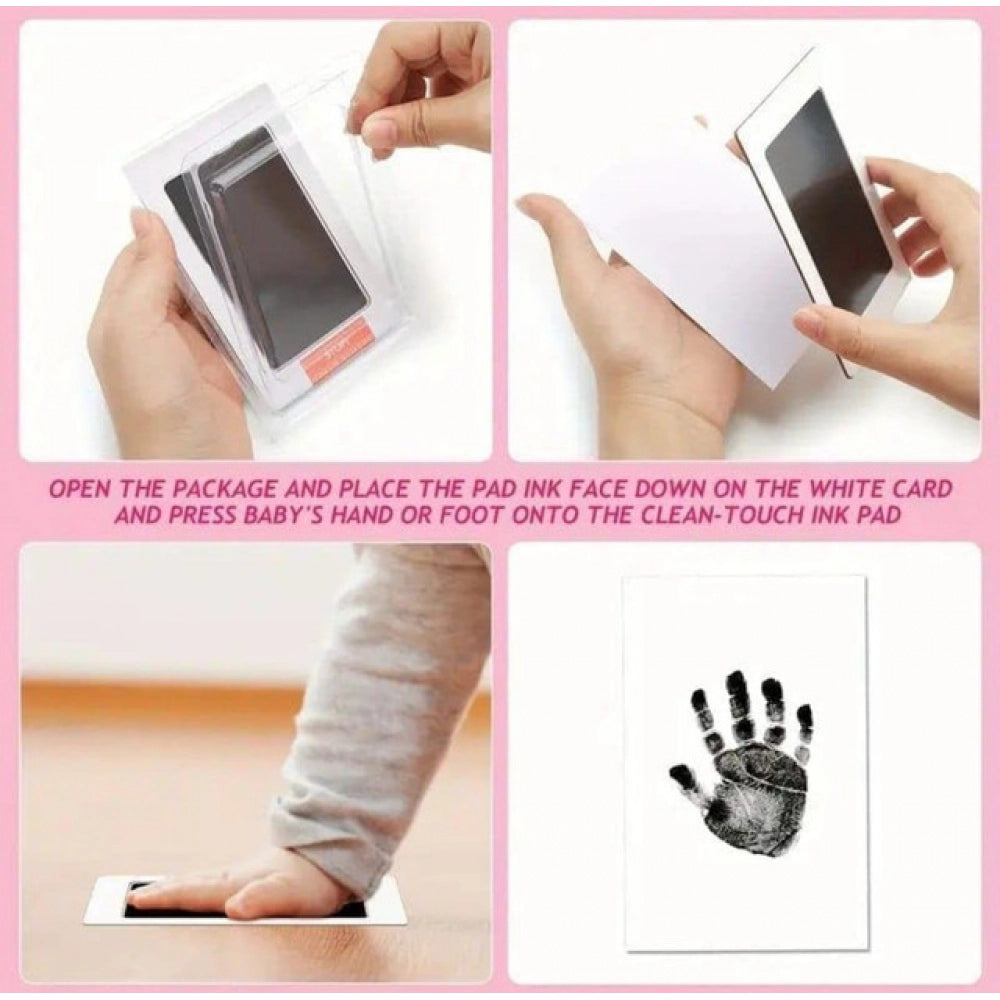 Pack of 2 Baby Hand and Footprint (White)