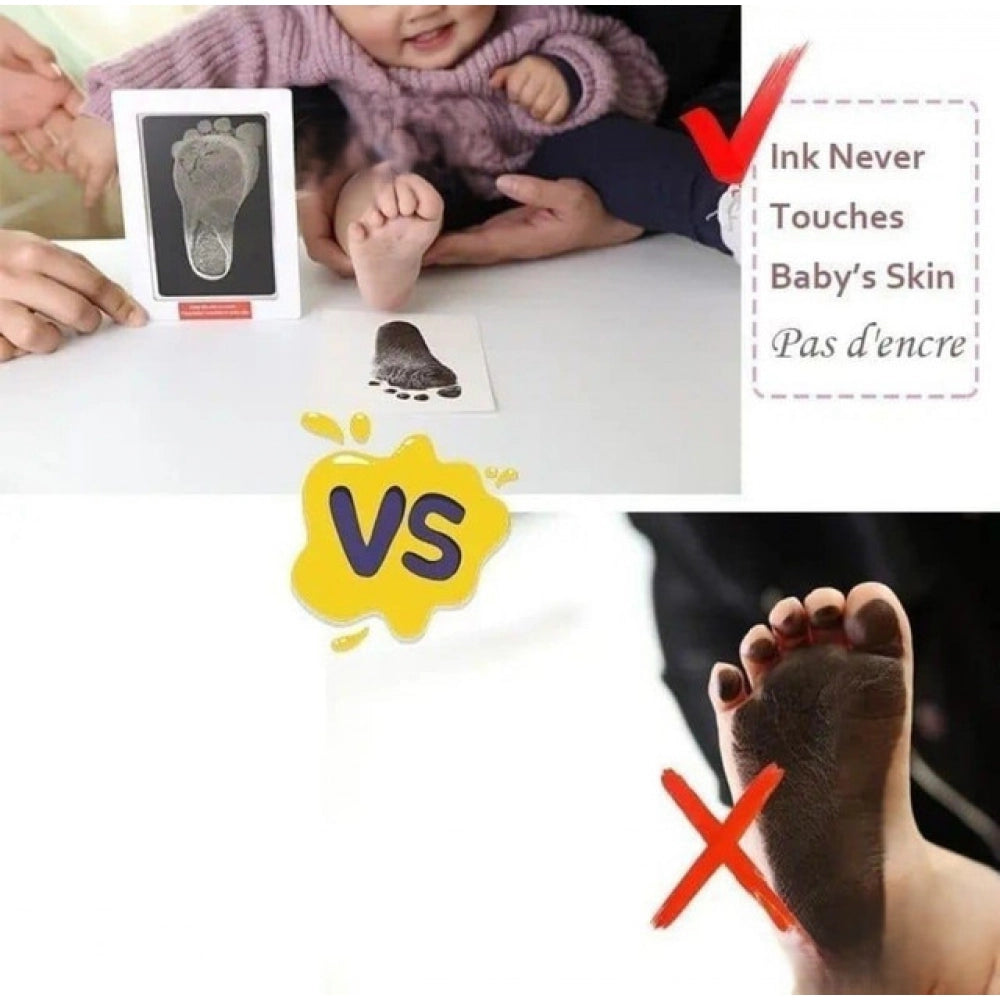 Pack of 2 Baby Hand and Footprint (White)