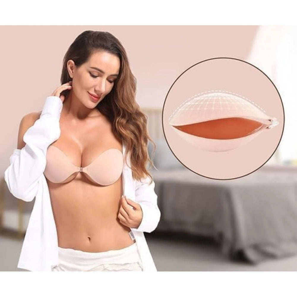 Pack of 2 Bra Pads (Beige-Black)