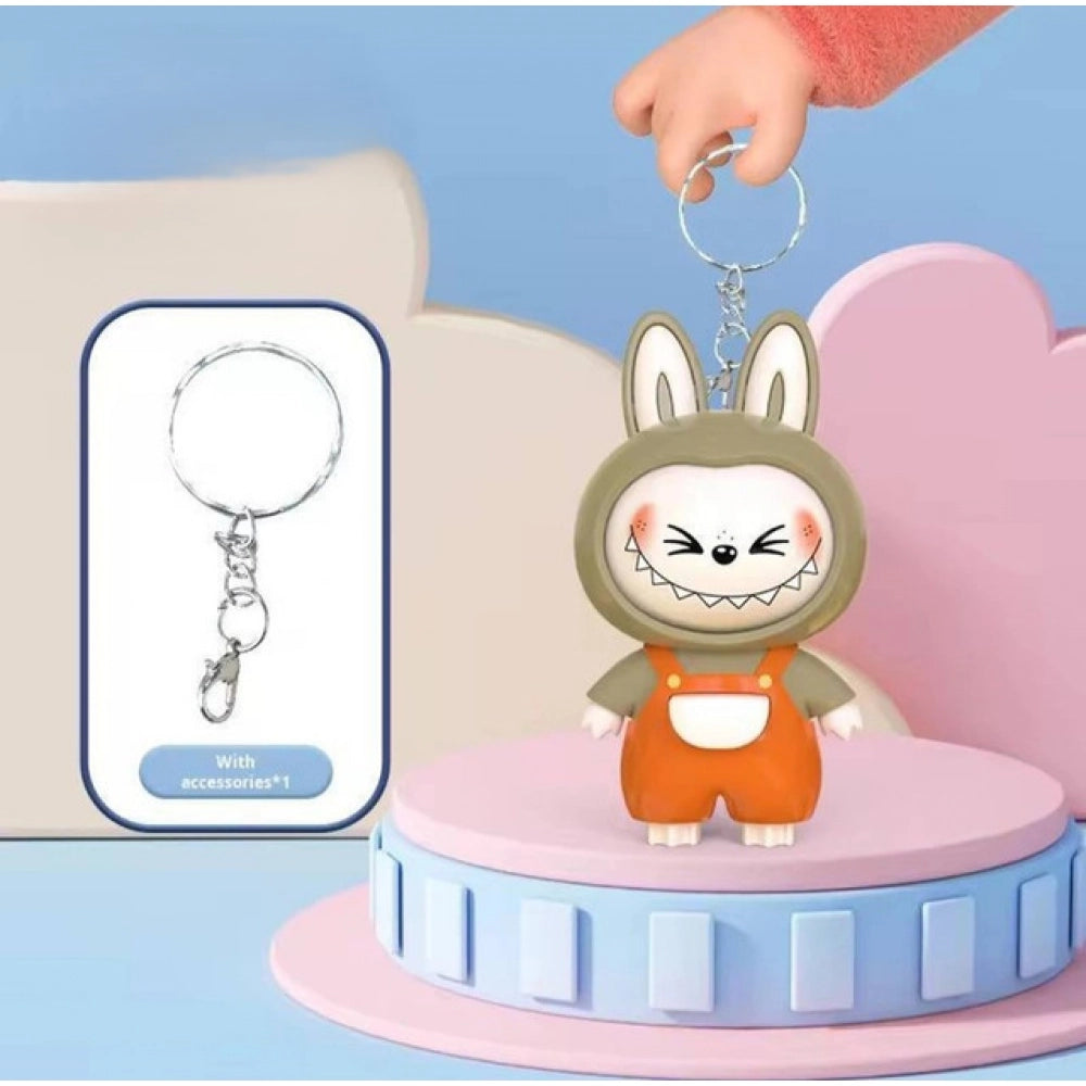 Pack of 2 Labubu Face Changing Keychain (Multicolor)