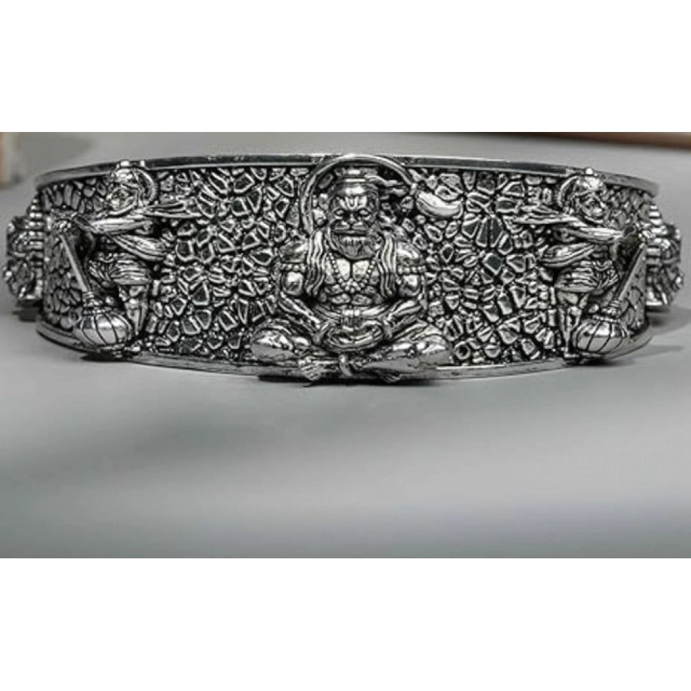Pack of 2 Hanumanji Kada (Silver)