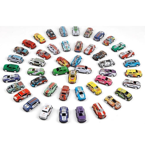 48 Piece Pull Back Car Set (Multicolor)
