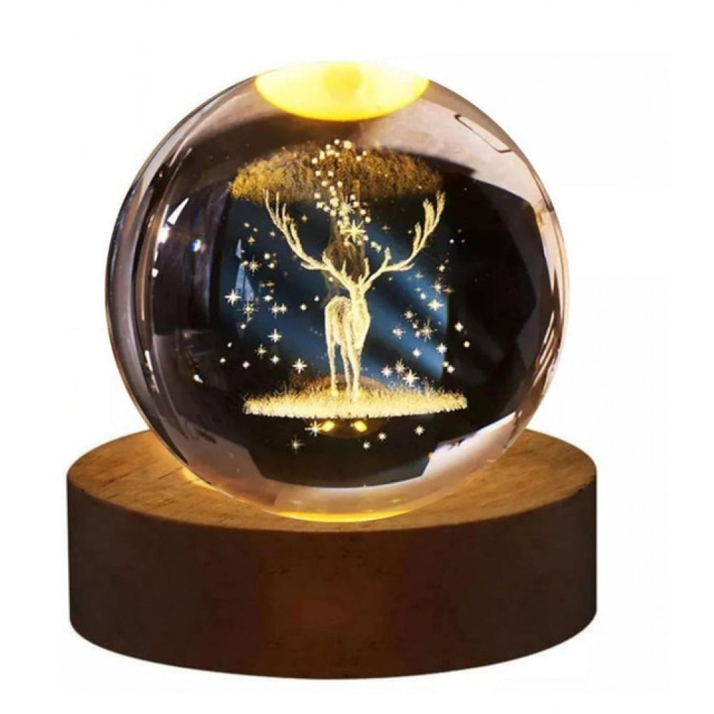 Pack of 2 All Design Crystal Night Lamp (Multicolor)