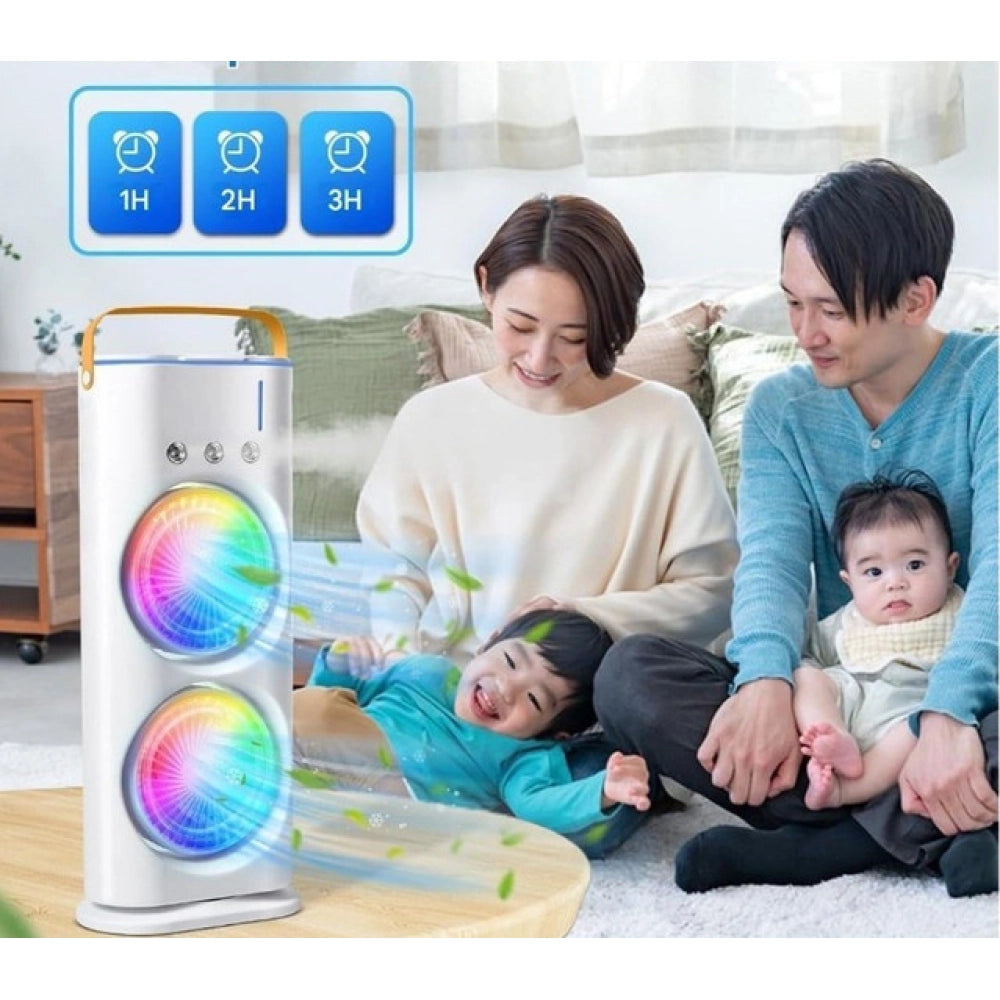 Double End Air Cooler Mist Fan (Multicolor)