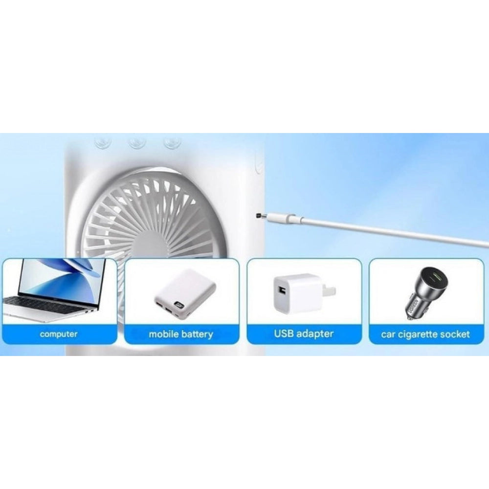 Double End Air Cooler Mist Fan (Multicolor)