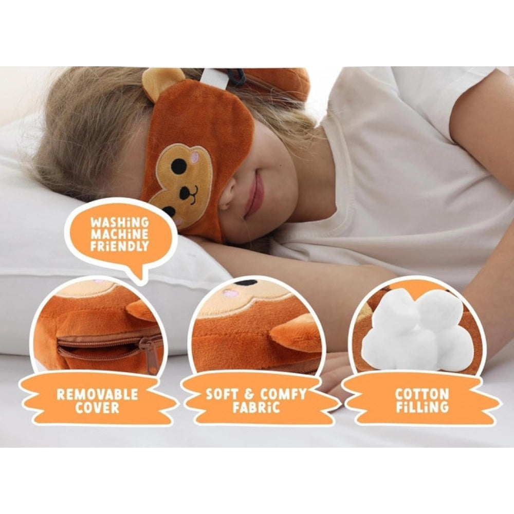 Travel Pillow Set with Eye Mask (Multicolor)