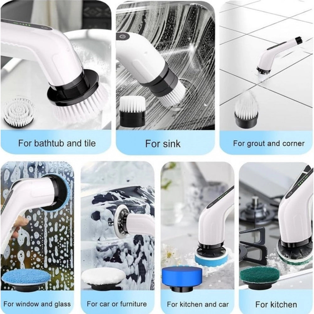 9 in 1 Cordless Electric Spin Scrubber (Multicolor)