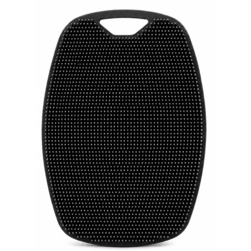 Pack of 2 Silicone Body Scrubber Bath Brush (Black)