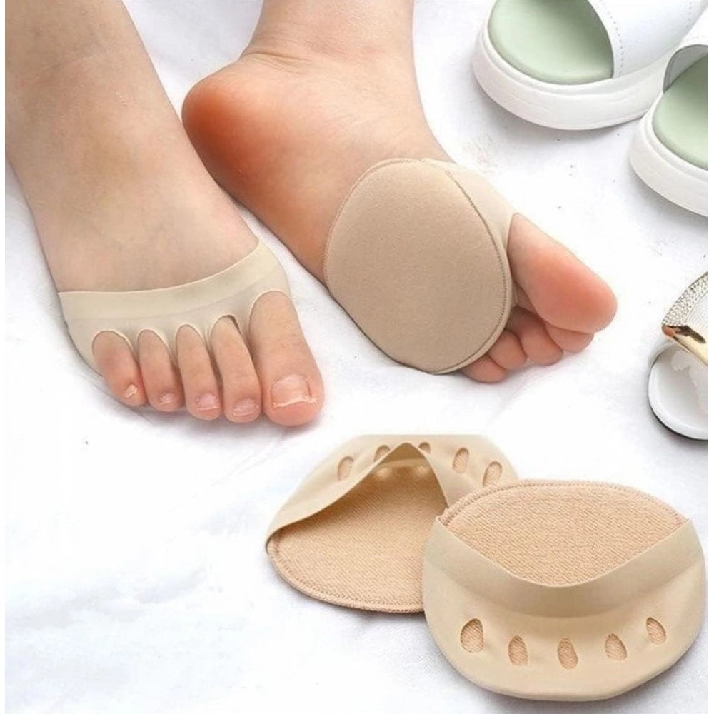 Pack of 3 Honeycomb Fabric Forefoot Pads (Beige)