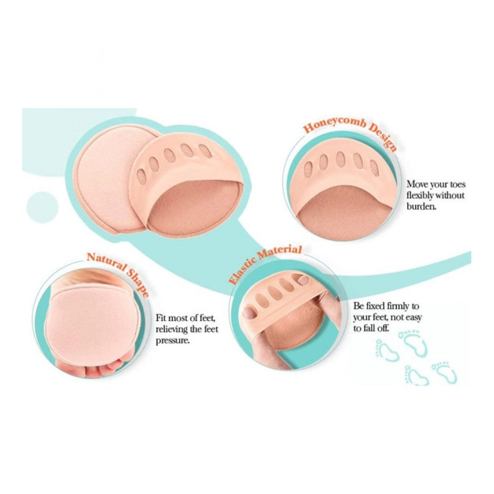 Pack of 3 Honeycomb Fabric Forefoot Pads (Beige)