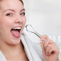Pack of 5 Stainless Steel Tongue Scraper (Silver)