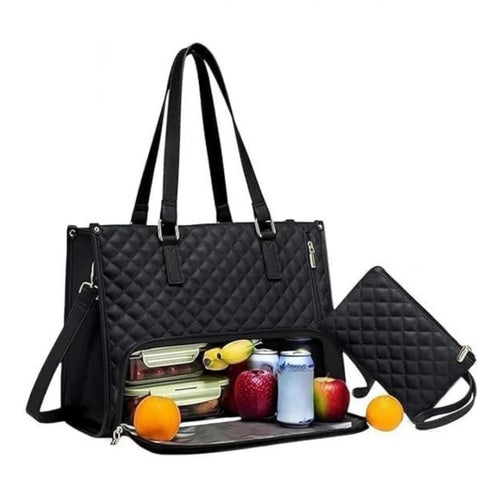 3 in 1 Women Handbag (Black)