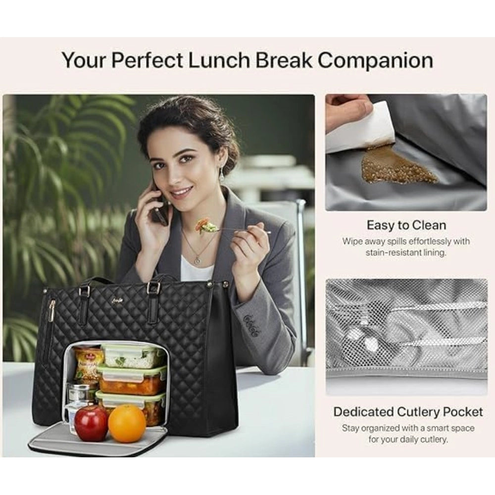 3 in 1 Women Handbag (Black)