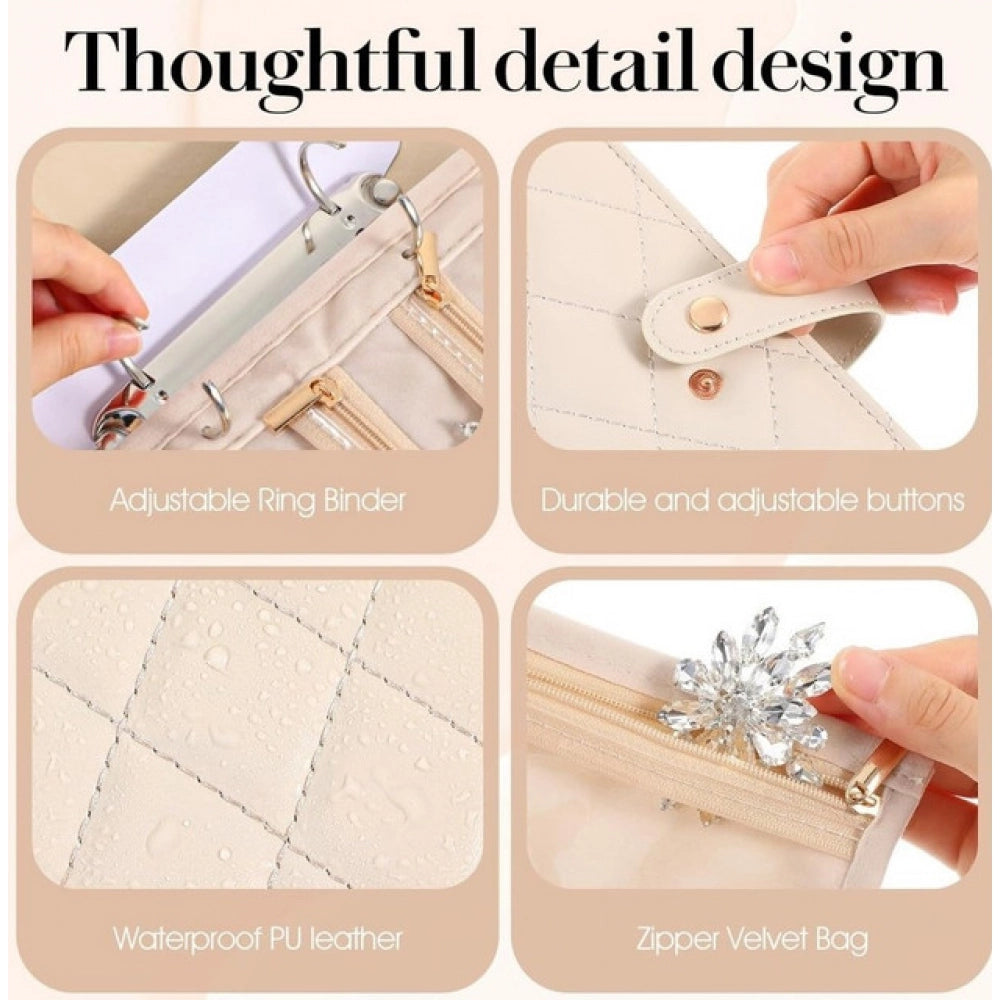 Jewelry Organizer Book (Beige)