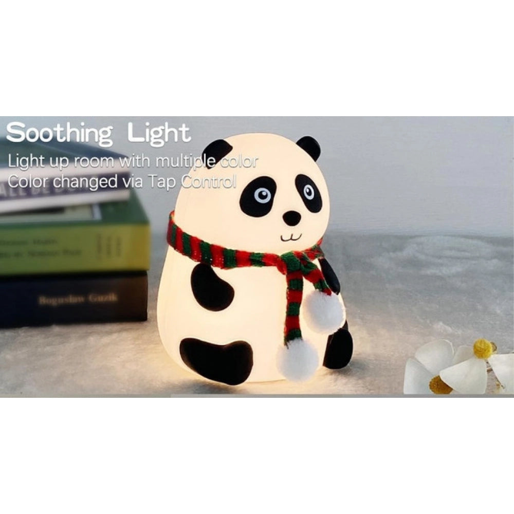 Silicon Panda Lamp (White)