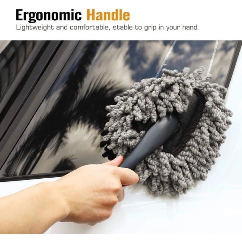 Pack of 3 Small Car Duster (Black-Grey)