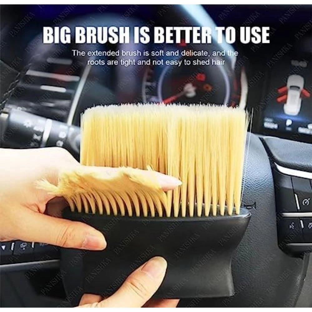 Pack of 3 Car Dashboard Cleaning Brush (Black)