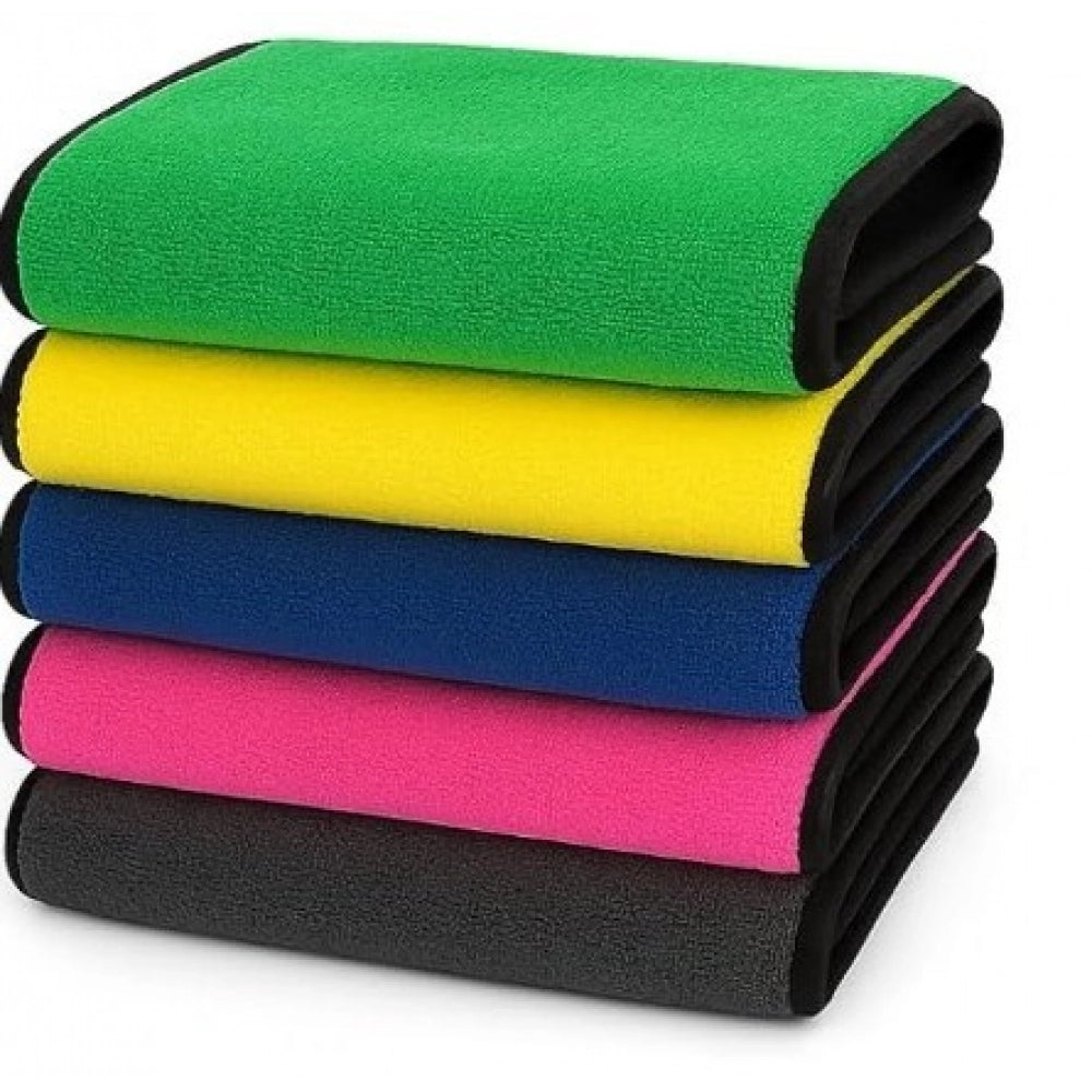 Pack of 3 Microfiber Car Cleaning Towel (Multicolor)