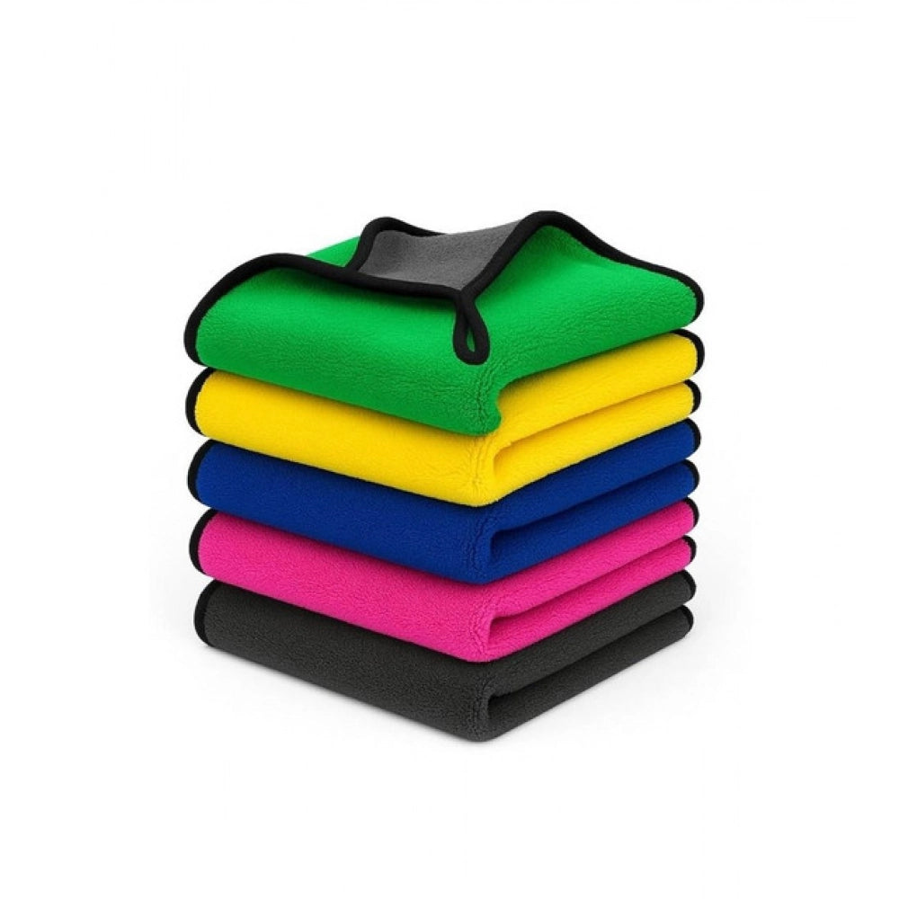 Pack of 3 Microfiber Car Cleaning Towel (Multicolor)