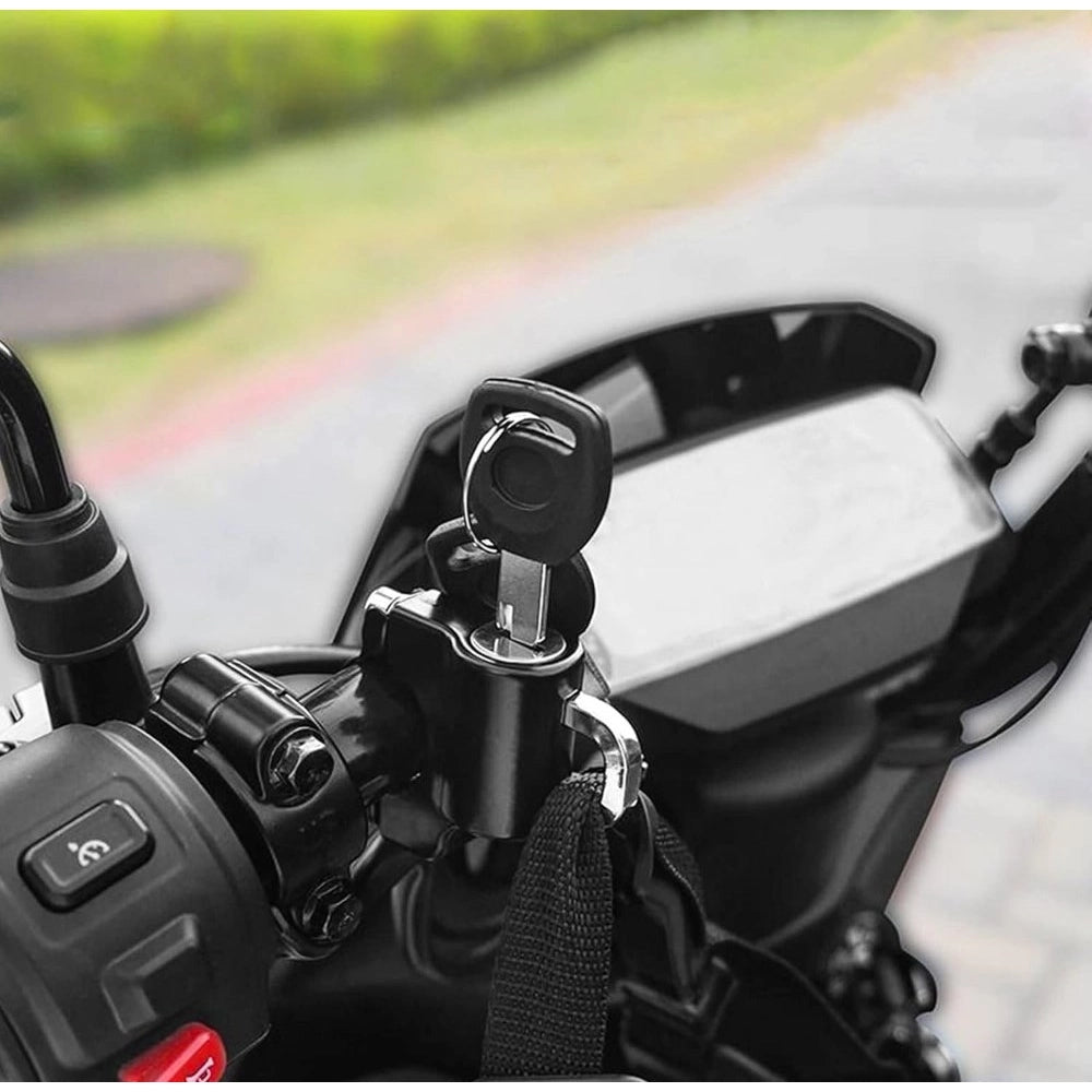 Pack of 2 Motorcycle Helmet Lock (Black)