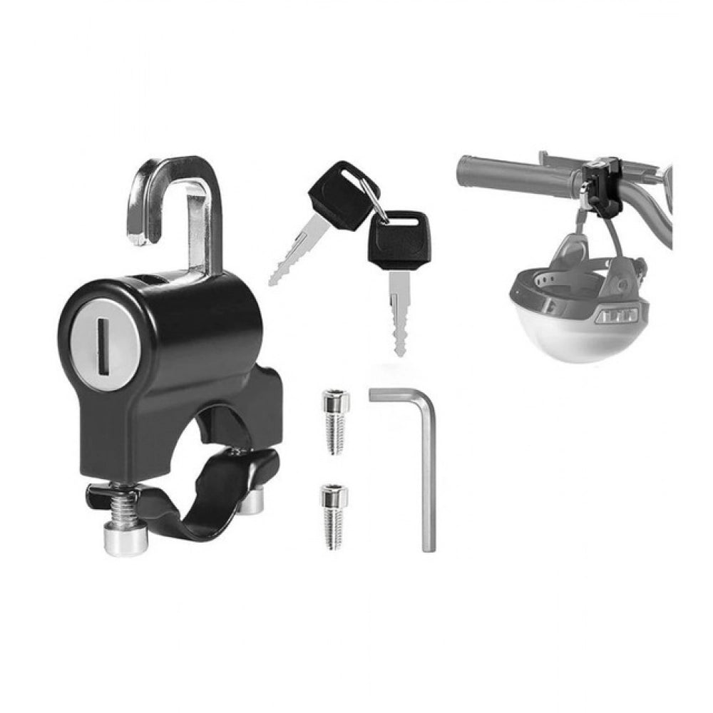 Pack of 2 Motorcycle Helmet Lock (Black)