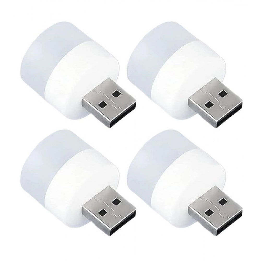 Pack of 10 Portable Home USB Night Lights (White)