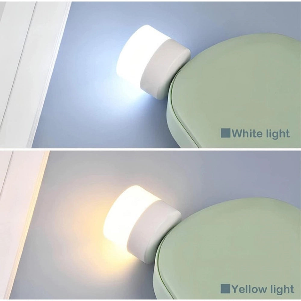 Pack of 10 Portable Home USB Night Lights (White)